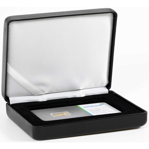 Etui für geprägte Goldbarren in Blisterverpackung, Querformat