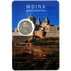 2 Euro Gedenkm&uuml;nze Malta 2025 st - Mdina - im...