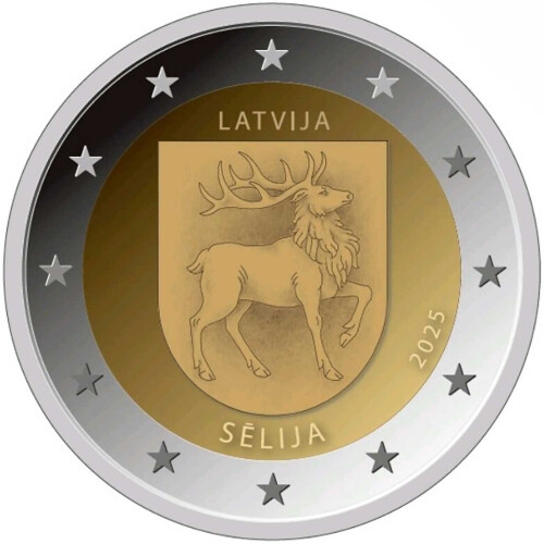2 Euro Gedenkmünze Lettland 2025 bfr. - Selija