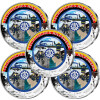 5 x 10 Euro Deutschland 2025 - THW - ADFGJ - coloriert / mit Farbe