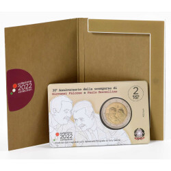 2 Euro Gedenkmünze Italien 2022 st - Richter Falcone...