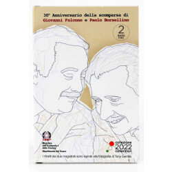 2 Euro Gedenkmünze Italien 2022 st - Richter Falcone...