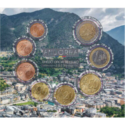 Offizieller Euro Kursmünzensatz Andorra 2025...
