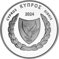 5 Euro Gedenkmünze Zypern 2024 Silber PP - 20 Jahre EU Beitritt