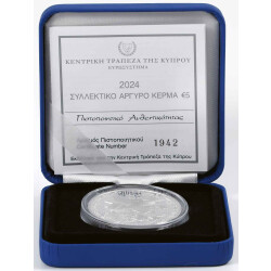 5 Euro Gedenkmünze Zypern 2024 Silber PP - 20 Jahre EU Beitritt