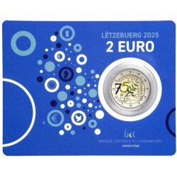 2 Euro Gedenkmünze Luxemburg 2025 st - 75. Jahrestag...