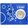 2 Euro Gedenkmünze Luxemburg 2025 st - 75. Jahrestag der Schuman Erklärung - colorierte CoinCard