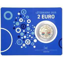 2 Euro Gedenkmünze Luxemburg 2025 st - 25. Jahrestag...