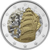 2 Euro Italien 2025 - Amerigo Vespucci - coloriert / mit Farbe