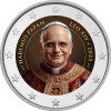 2 Euro Papst Leo XIV im Vatikan coloriert / mit Farbe