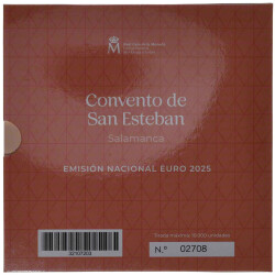 Offizieller Kursmünzensatz Spanien 2025 in Stempelglanz (st) inkl. 2 Euro Gedenkmünze