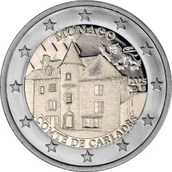 2 Euro Gedenkmünze Monaco 2025 PP - Grafschaft Carlades