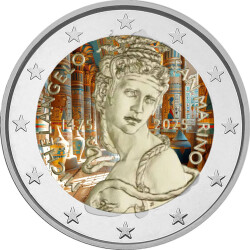 2 Euro San Marino 2025 - Michelangelo - coloriert / mit...