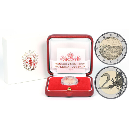 2 Euro Gedenkmünze Monaco 2025 PP - Grafschaft Les Baux