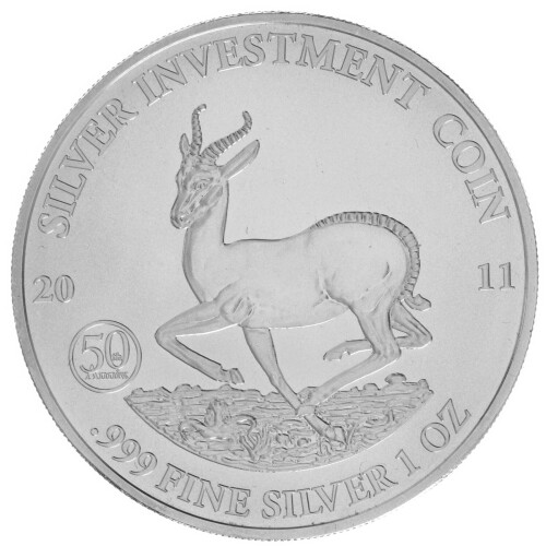 1 Unze Silber African Springbock 2011