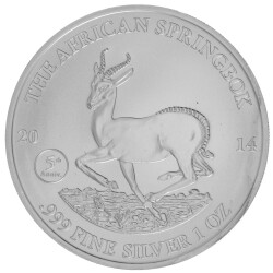 1 Unze Silber African Springbock 2014