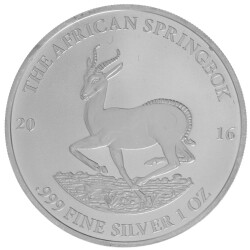 1 Unze Silber African Springbock 2016