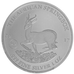 1 Unze Silber African Springbock 2017