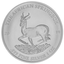 1 Unze Silber African Springbock 2019