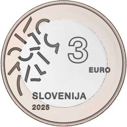 3 Euro Gedenkmünze Slowenien 2025 PP - Nova Gorica