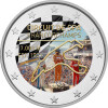 2 Euro Belgien 2025 - Rennstecke Spa - coloriert / mit Farbe