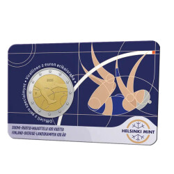 2 Euro Gedenkmünze Finnland 2025 st - 100 Jahre...
