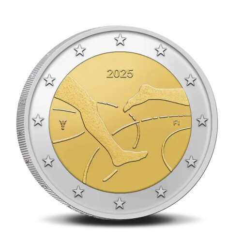 2 Euro Gedenkmünze Finnland 2025 bfr. - 100 Jahre Leichtathletik
