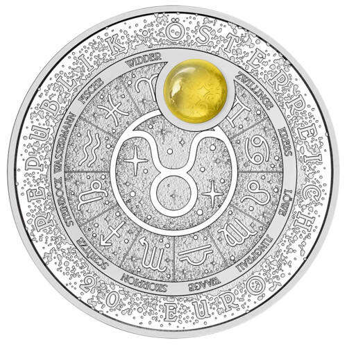 20 Euro Gedenkmünze Österreich 2026 Silber PP - Stier