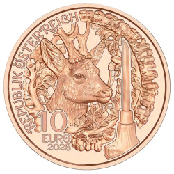 10 Euro Gedenkmünze Österreich 2026 Kupfer bfr - Horn