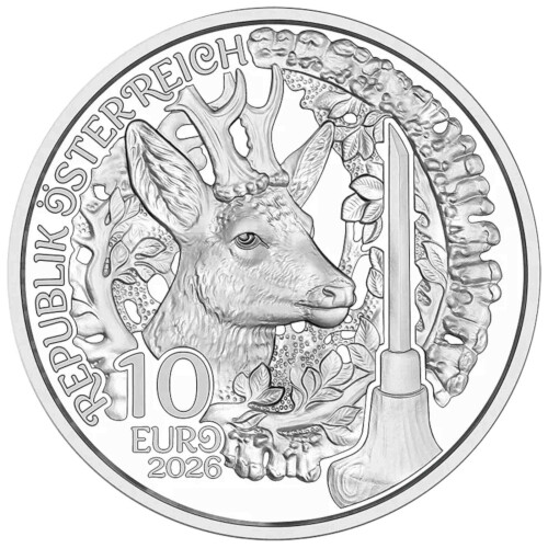 10 Euro Gedenkmünze Österreich 2026 Silber hgh - Horn