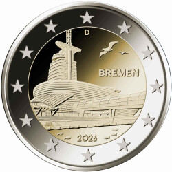 2 Euro Gedenkm&uuml;nze Deutschland 2026 bfr. -...