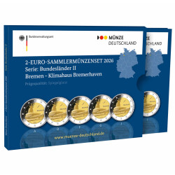 5 x 2 Euro Gedenkmünze Deutschland 2026 PP -...