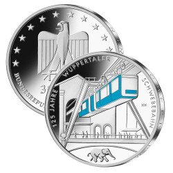 35 Euro Deutschland 2026 Silber bfr. - Wuppertaler Schwebebahn