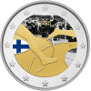 2 Euro Finnland 2025 - 100 Jahre Leichtathletik - coloriert / mit Farbe