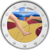 2 Euro Finnland 2025 - 100 Jahre Leichtathletik - coloriert / mit Farbe