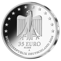 35 Euro Deutschland 2026 Silber PP - Wuppertaler Schwebebahn