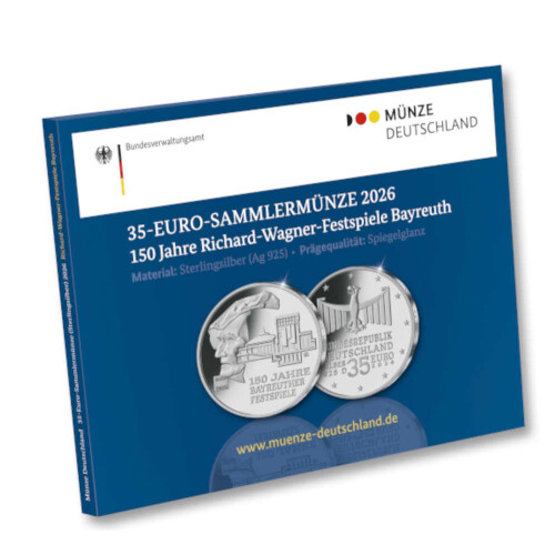 35 Euro Deutschland 2026 Silber PP - Richard Wagner-Festspiele Bayreuth
