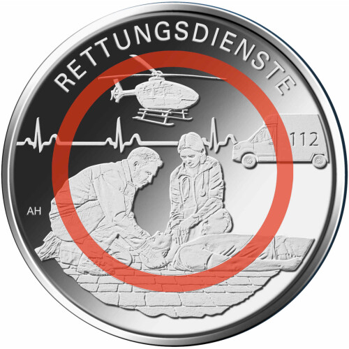 10 Euro Gedenkmünze Deutschland 2026 bfr. - Rettungsdienste