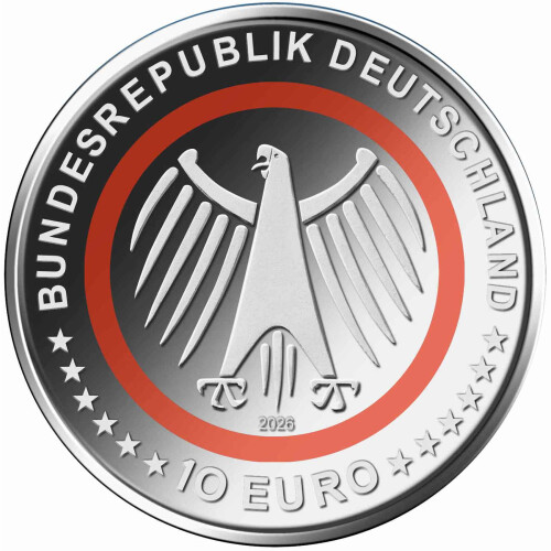 10 Euro Gedenkmünze Deutschland 2026 bfr. - Rettungsdienste - F Stuttgart