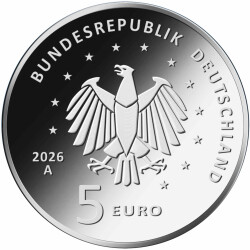 5 Euro Gedenkmünze Deutschland 2026 PP - Ariane 6