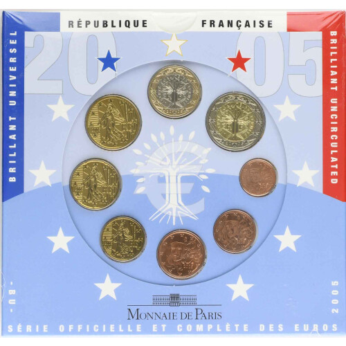 Offizieller KMS Frankreich 2005 Stempelglanz (st)