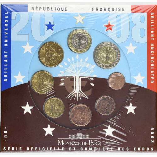 Offizieller KMS Frankreich 2008 Stempelglanz (st)