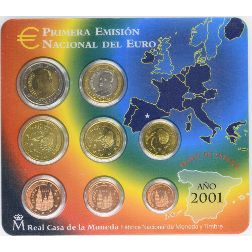 Offizieller KMS Spanien 2001 Stempelglanz (st)