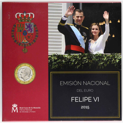 Offizieller KMS Spanien 2015 in Stempelglanz (st) - Felipe