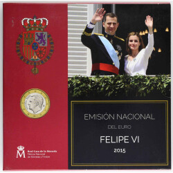 Offizieller KMS Spanien 2015 in Stempelglanz (st) - Felipe