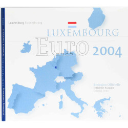 Offizieller Euro Kursmünzensatz Luxemburg 2004...