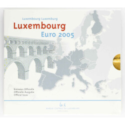 Offizieller Euro Kursmünzensatz Luxemburg 2005...