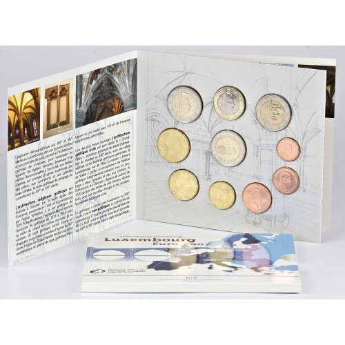 Offizieller Euro Kursmünzensatz Luxemburg 2009 Stempelglanz (st)