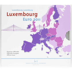 Offizieller Euro Kursmünzensatz Luxemburg 2011...