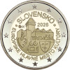2 Euro Gedenkmünze Slowakei 2026 bfr. - Trencin
